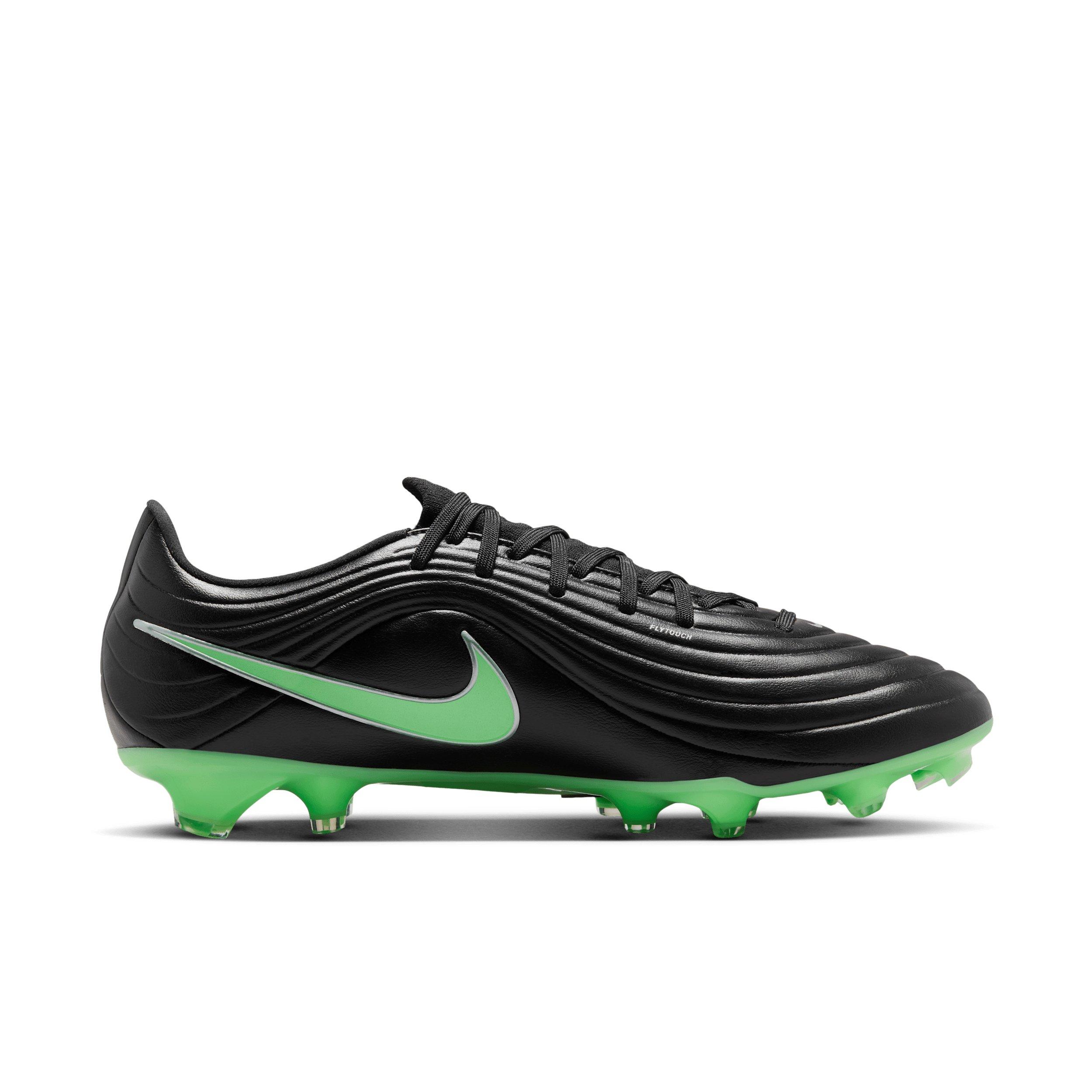 Nike Tiempo Maestro Academy MG "Black/Black/Illusion Green" Men's Soccer Cleat - BLACK/BLACK/GREEN